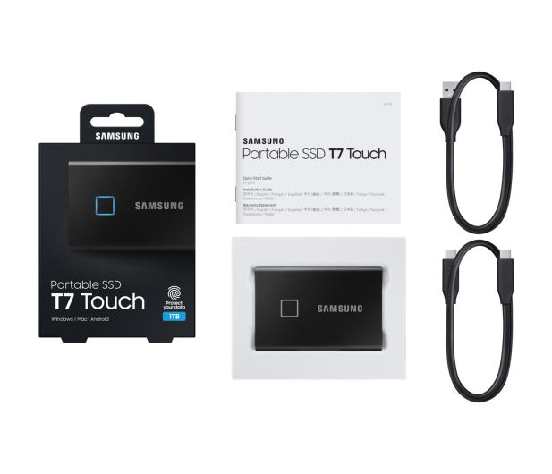 Samsung Portable SSD T7 Touch 1TB USB 3.2 Gen. 2 Czarny - 541045 - zdjęcie 10